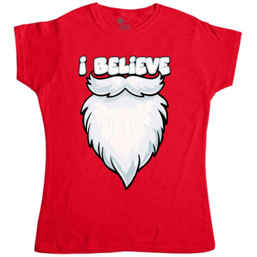 I Believe Womens Style T-Shirt 8Ball